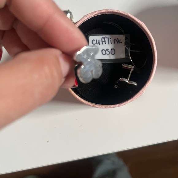 TOUS SILVER SWEET DOLLS BEAR CUFFLINKS - Picture 6 of 6